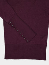 Rabanne Purple Magenta Wool and Silk Knit Sweater