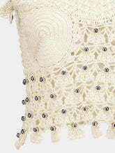Rabanne Ecru Handmade Crochet Sleeveless Top