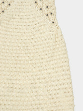 Rabanne Ecru Handmade Crochet Midi Dress