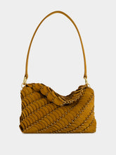 Rabanne Camel Leather Shoulder Bag