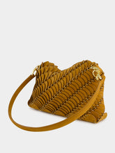 Rabanne Camel Leather Shoulder Bag