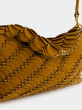 Rabanne Camel Leather Shoulder Bag
