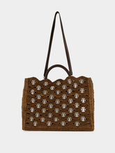 Rabanne Brown Raffia 1969 Tote Bag