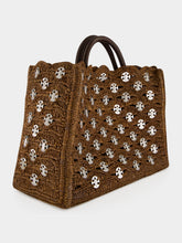Rabanne Brown Raffia 1969 Tote Bag