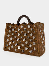 Rabanne Brown Raffia 1969 Tote Bag