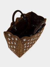 Rabanne Brown Raffia 1969 Tote Bag