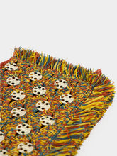 Rabanne Reggae and Light Gold Fringed Raffia Clutch