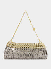 Rabanne 1969 Skyline Two-Tone Metal Clutch Bag