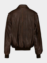 Rabanne Brown Leather Zip-Front Jacket