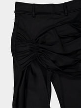 Rabanne Black Draped Capri Trousers