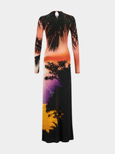 Rabanne Storm Print Maxi Dress