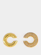 Rabanne Gold and Crystal Nano Ear Cuff Set