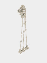 Rabanne Silver and Blue Crystal Drop Earring