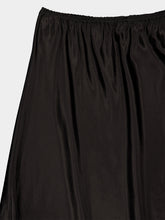 Rabanne Black Viscose Lace-Trim Midi Skirt
