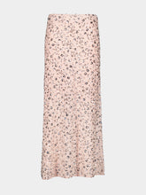 Rabanne Light Flower Embroidered Sequin Midi Skirt