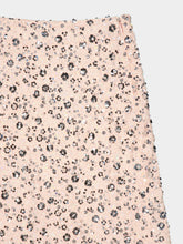 Rabanne Light Flower Embroidered Sequin Midi Skirt