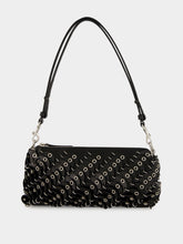 Rabanne Black Paco Small Leather Baguette Bag