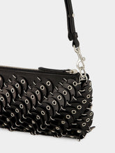 Rabanne Black Paco Small Leather Baguette Bag