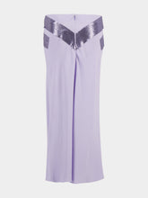 Rabanne French Lavender Embellished Midi Skirt