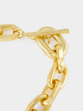 Rabanne Gold and Black XL Link Pendant Necklace