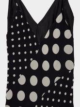 Nina Ricci Black Polka Dot Silk Maxi Dress