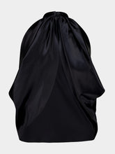 Nina Ricci Black Silk Satin Halterneck Top