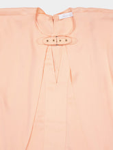 Rabanne Salmon Pink Satin Long-Sleeve Blouse