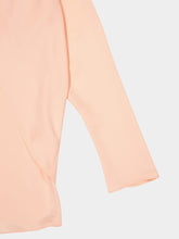 Rabanne Salmon Pink Satin Long-Sleeve Blouse