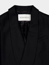 Nina Ricci Black Wool Gabardine Blazer