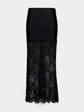 Rabanne Black Lace Midi Skirt