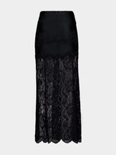 Rabanne Black Lace Midi Skirt