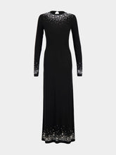 Rabanne Black Second-Skin Jersey Maxi Dress