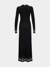 Rabanne Black Second-Skin Jersey Maxi Dress