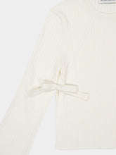 Nina Ricci Cream Flared-Sleeve Knit Top with Bows