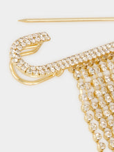 Rabanne Gold Rhinestone Pin Charm