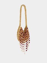 Rabanne Gold 1969 Nano Bag with Ruby Strass