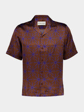 Frescobol Carioca Brown Roberto O Sol Silk Shirt