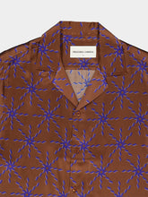 Frescobol Carioca Brown Roberto O Sol Silk Shirt