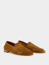 Frescobol Carioca Tan Brown Leme Suede Loafers