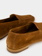 Frescobol Carioca Tan Brown Leme Suede Loafers