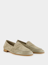 Frescobol Carioca Palm Green Leme Suede Loafers