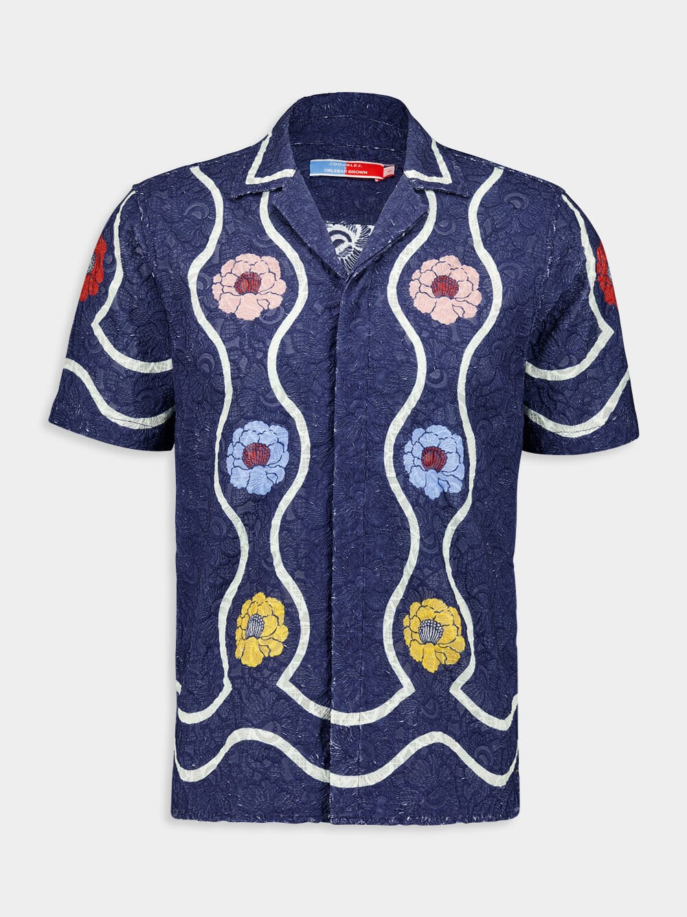 x La DoubleJ Whitsun Placèe Blue Maitan Shirt