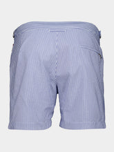 Orlebar Brown Nova Blue Seersucker Bulldog Swim Shorts