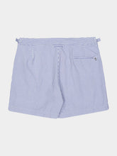 Orlebar Brown Nova Blue Seersucker Bulldog Swim Shorts