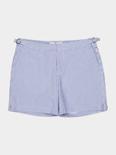 Orlebar Brown Nova Blue Seersucker Bulldog Swim Shorts