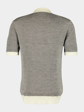 Orlebar Brown Charcoal Horton Cotton and Merino Polo Shirt