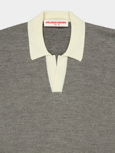 Orlebar Brown Charcoal Horton Cotton and Merino Polo Shirt