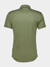 Orlebar Brown Herbal Green Sebastian Tailored Linen Polo