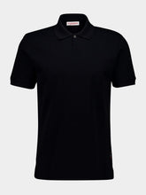 Orlebar Brown Black Bruno Pique Stitch Polo