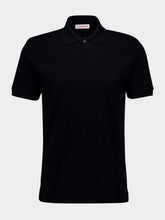 Orlebar Brown Black Bruno Pique Stitch Polo